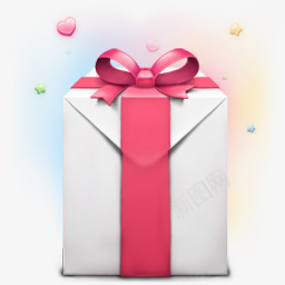 漂亮的礼物盒图标红色礼物盒子图标