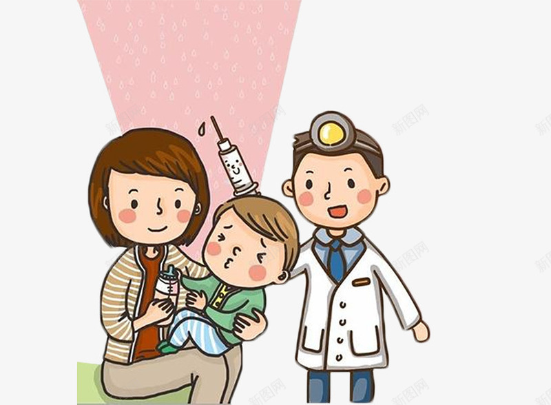 宝宝预防接种插画png免抠素材_新图网 https://ixintu.com vaccine 卡通 宣传图 接种疫苗 插图 疫苗 预防接种