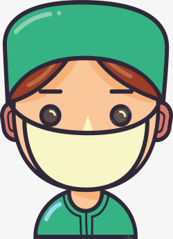 外科口罩戴口罩的外科医生高清图片