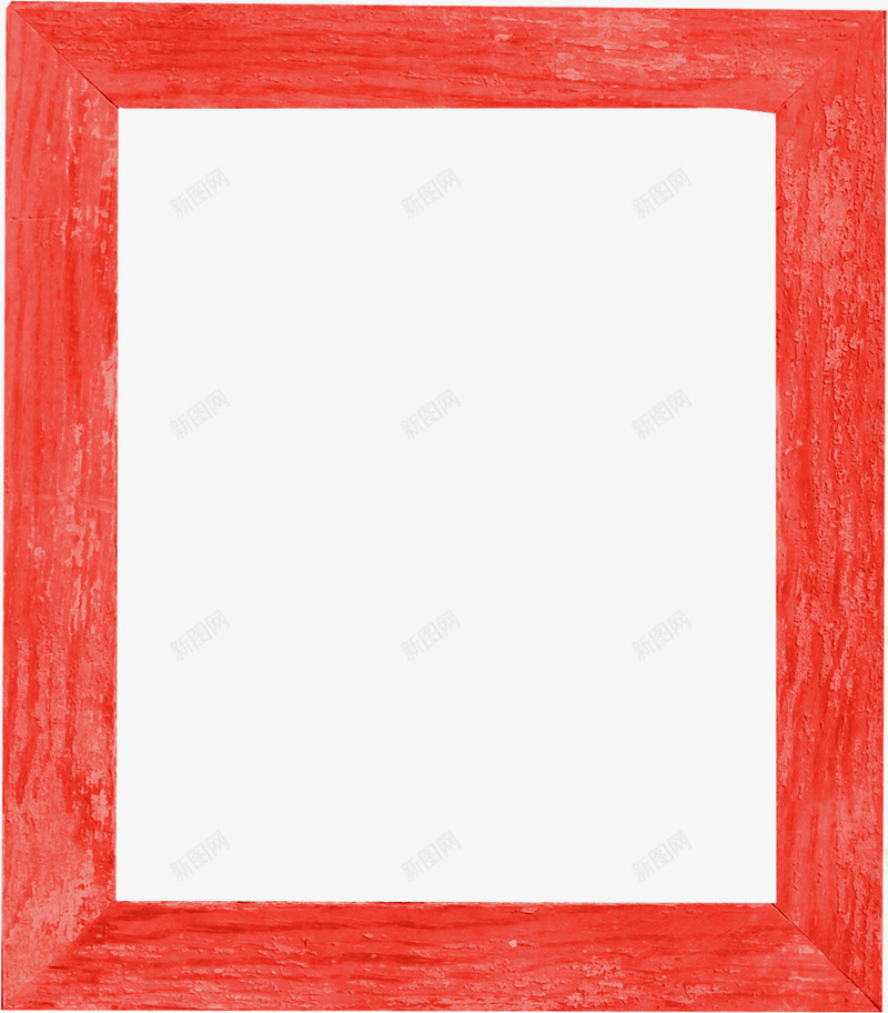 红色纹理相框png免抠素材_新图网 https://ixintu.com 相框 红色相框 纹理相框