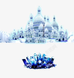 冰雪城堡平安夜冰雪高清图片