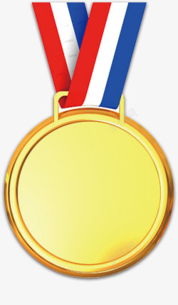 表彰绶带金色奖牌高清图片