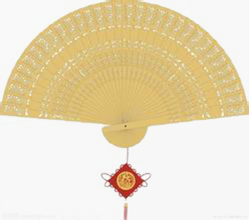 黄色扇子png免抠素材_新图网 https://ixintu.com 古风 扇子 规律 黄色