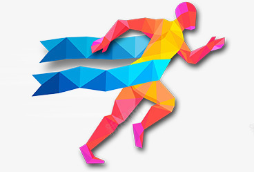 奔跑的人运动剪影png免抠素材_新图网 https://ixintu.com 卡通手绘 奔跑的人 彩绘 装饰图 运动 飘带