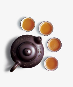 客厅PNG传统紫砂茶具高清图片