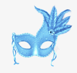 蓝色狂欢节面具蓝色面具高清图片