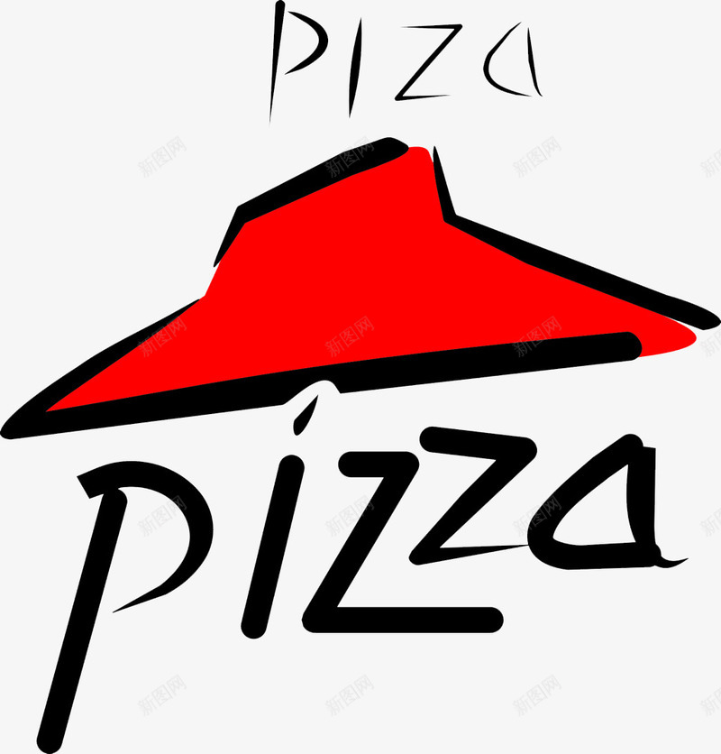 创意披萨标志png免抠素材_新图网 https://ixintu.com PIZZA 快餐 披萨 美味 美食 西餐 餐饮