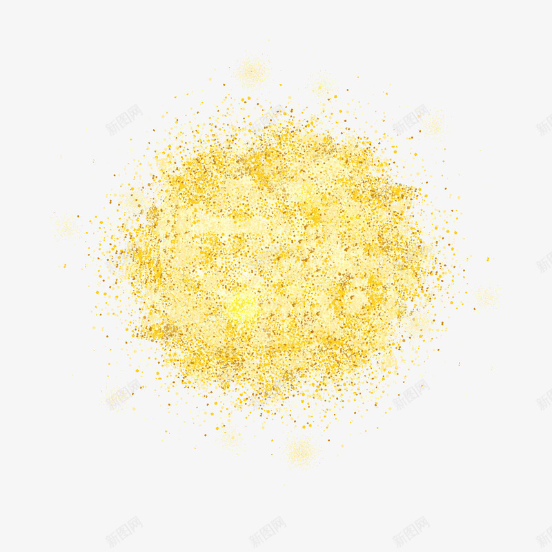 金色圆形分散颗粒png免抠素材_新图网 https://ixintu.com 一堆粉末 粉尘爆炸 粉末爆炸 金色圆形分散颗粒