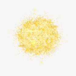 金色圆形分散颗粒素材