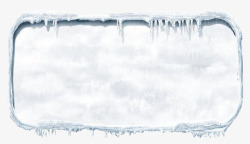 纯洁白色冰雪对话框高清图片