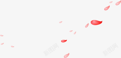 红色散落的花瓣png免抠素材_新图网 https://ixintu.com  散落 红色 花瓣