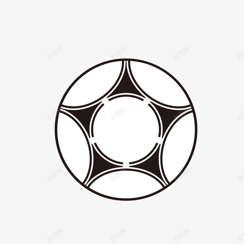手绘足球png免抠素材_新图网 https://ixintu.com 创意足球图案 球体 矢量足球 足球简笔画 运动