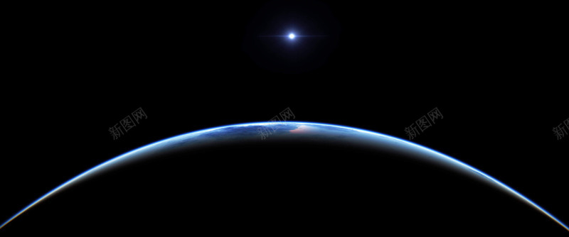 蓝色星球地平线海报背景png免抠素材_新图网 https://ixintu.com 地平线 星球 海报 背景 蓝色