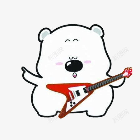 卡通白熊png免抠素材_新图网 https://ixintu.com 白色的熊