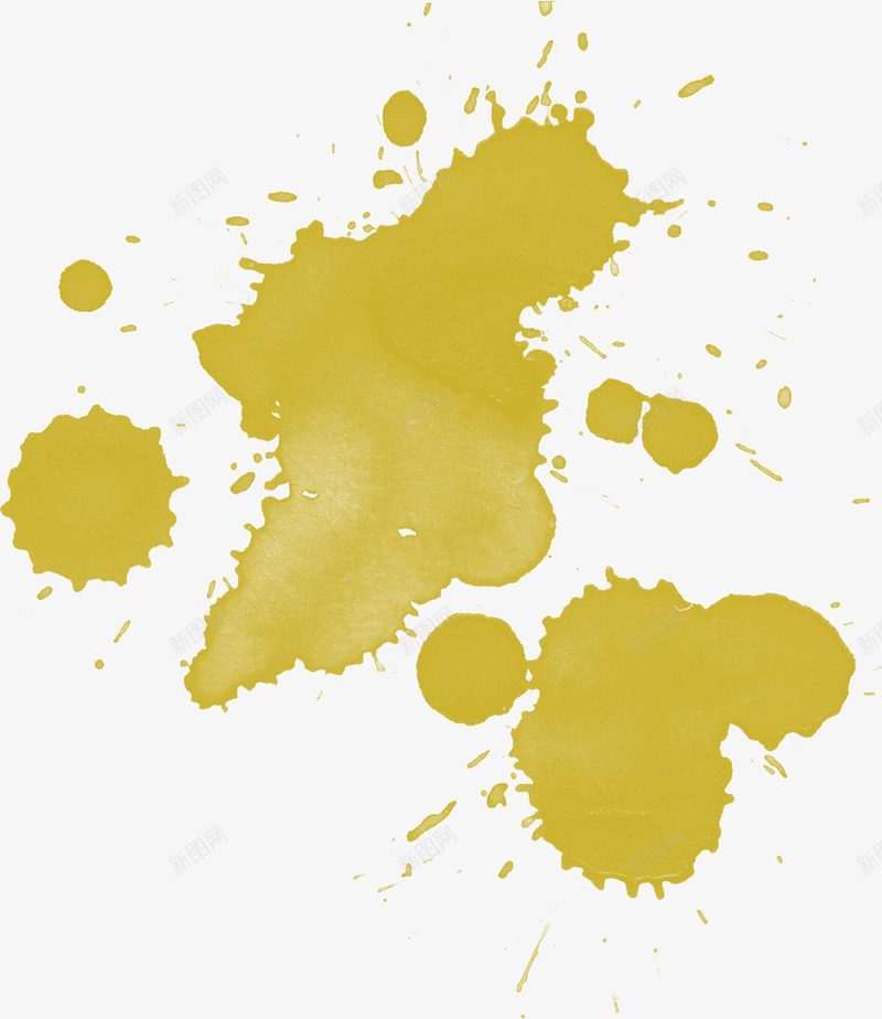 黄色喷涂png免抠素材_新图网 https://ixintu.com 喷涂 美工 美术 艺术 装饰 设计 随性