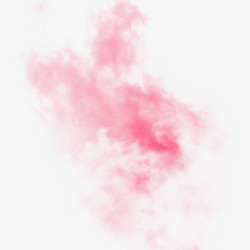 彩色油墨效果平面红色云烟高清图片
