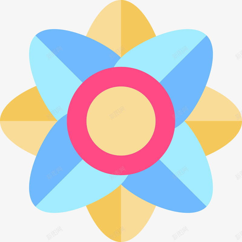 抽象彩色花朵图标png_新图网 https://ixintu.com 公司标志 几何立方 几何花型 圆 圆形 圆的标志 抽象 抽象的标志 标识 花卉 花卉图案 花的标志 风格