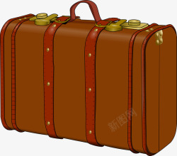 棕色手提箱素材