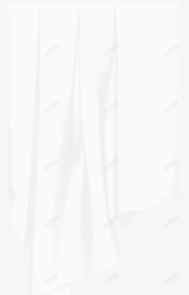 纯色的窗帘png免抠素材_新图网 https://ixintu.com 产品 布料 布材质 帘子 白色 纱帘