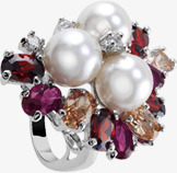 钻石戒指珍珠装饰素材