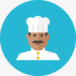chef二厨师该公司免费包圆形高清图片