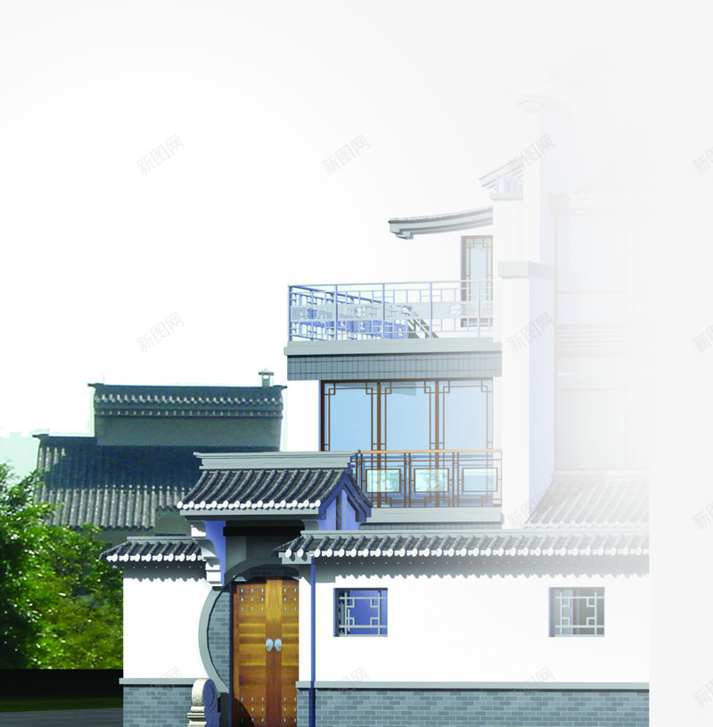 中国风建筑房屋风景png免抠素材_新图网 https://ixintu.com 国风 建筑 房屋 风景