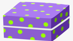 锡制盒子浅紫色立体卡通盒子高清图片