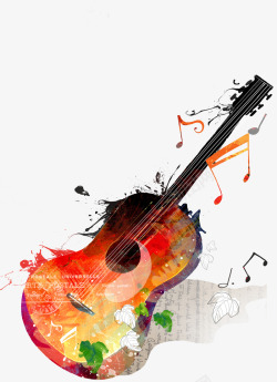 学乐器海报吉他与音乐高清图片