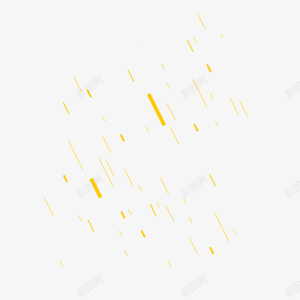 漂浮线条png免抠素材_新图网 https://ixintu.com 斜线 斜线条 科技 简约 黄色
