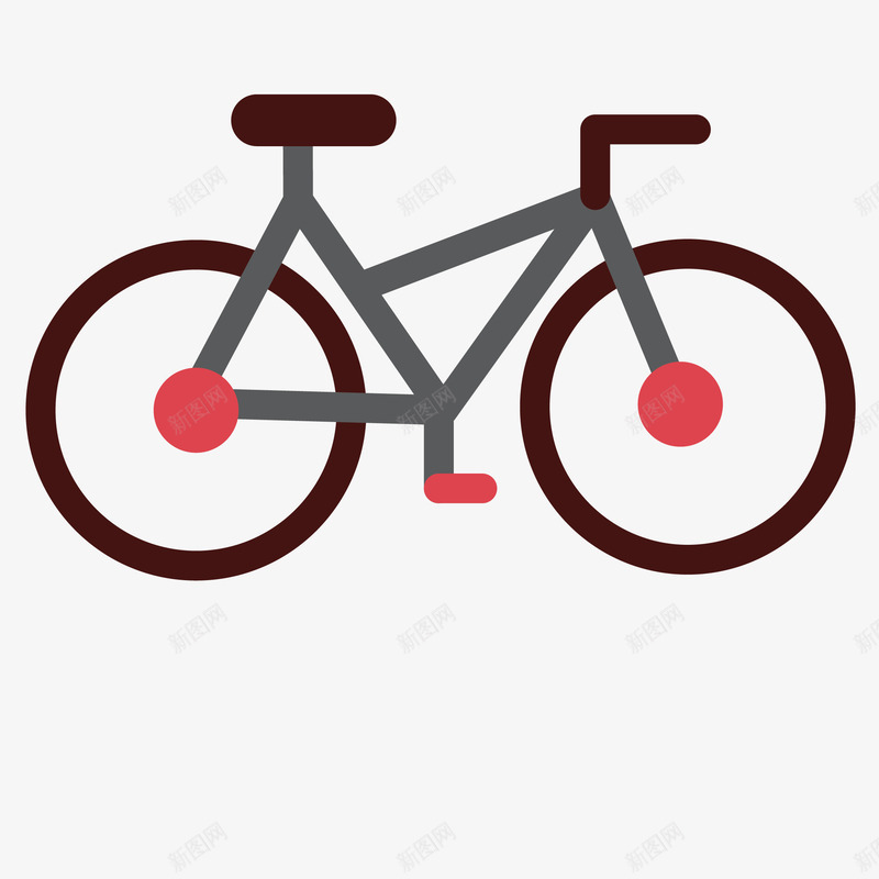 手绘线条自行车图标png_新图网 https://ixintu.com 共享单车 环保出行 绿色出行 自行车 自行车图标 运动 骑行