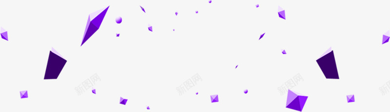 紫色卡通漂浮几何图形飞舞png免抠素材_新图网 https://ixintu.com 几何图形 卡通 漂浮 紫色 飞舞