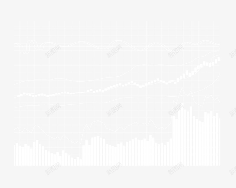 K线图png免抠素材_新图网 https://ixintu.com 大数据 数据分析图 统计图 股线图
