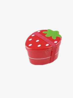 草莓塑胶饭盒素材