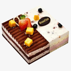 可可慕斯面包新语上海生日蛋糕高清图片