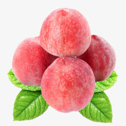 矢量桃子水果产品实物桃子鲜桃高清图片