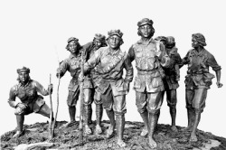 85周年红军长征雕塑高清图片