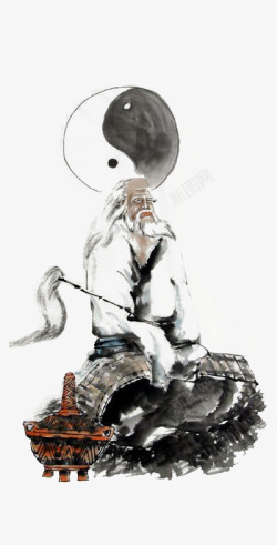 儒家学派创始人道家学派创始人老子画像高清图片