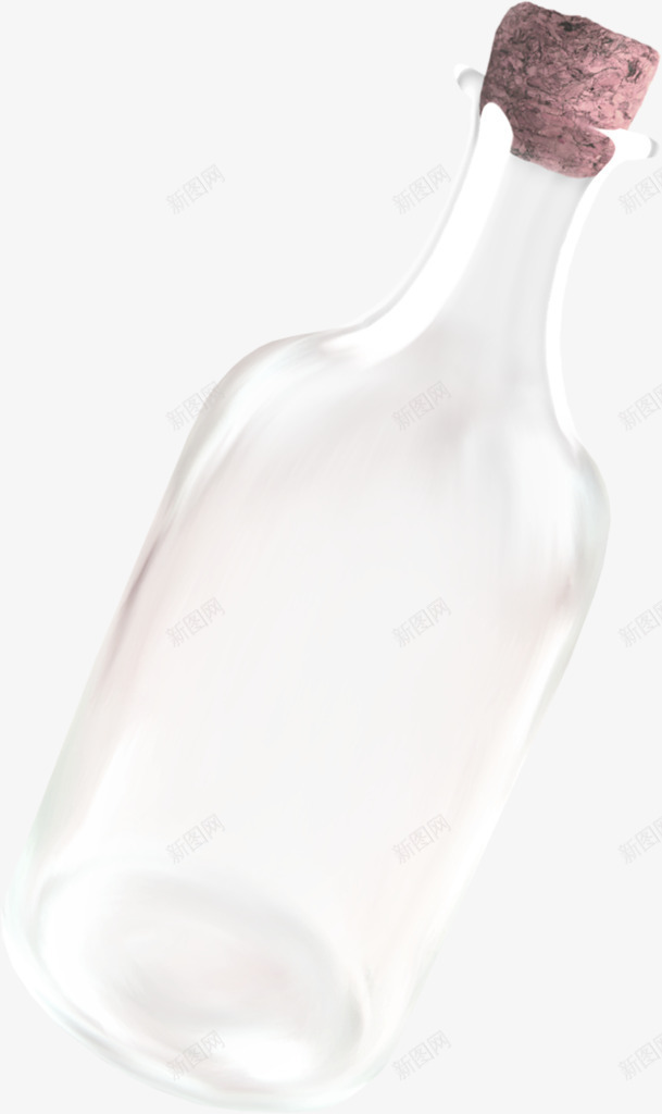 透明漂流瓶装饰图案png免抠素材_新图网 https://ixintu.com 免抠PNG 漂流瓶 玻璃瓶 瓶子 装饰图案 透明