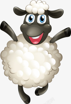 羊品种欢快的黑色山羊图高清图片