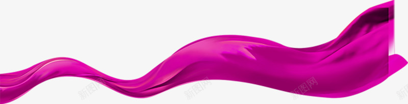 紫色飘动的彩带png免抠素材_新图网 https://ixintu.com 丝带 彩带 紫色 装饰图案
