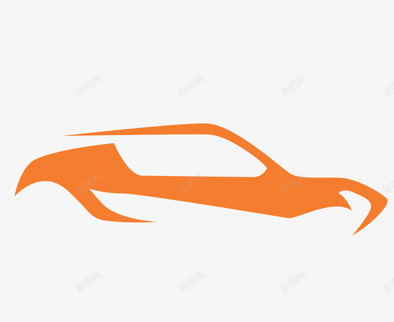 橙色汽车流线png免抠素材_新图网 https://ixintu.com PNG图片 橙色 汽车 汽车流线 汽车流线型 流线 矢量素材 线条