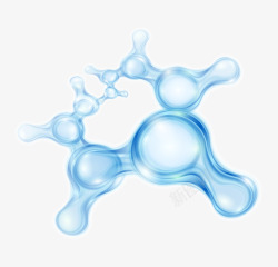 分子细胞装饰卡通手绘细胞分子高清图片