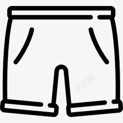 时尚长裤短裤图标高清图片