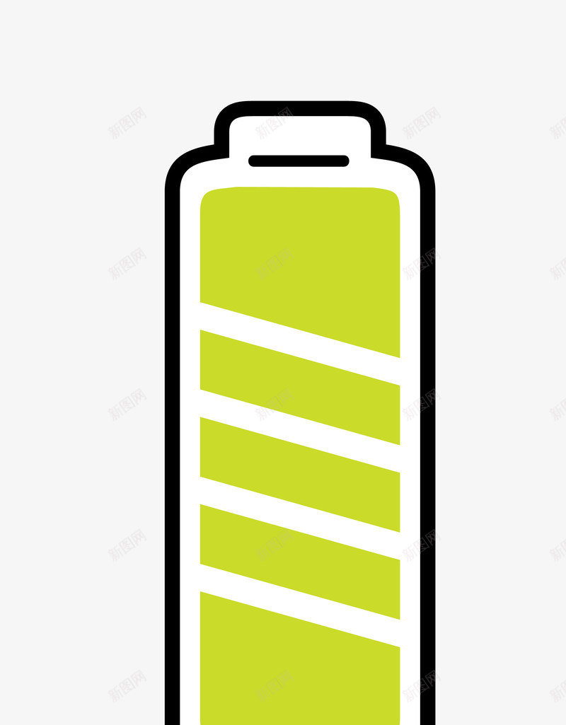 电池电量进程图标png_新图网 https://ixintu.com 卡通手绘 图案图标 电池电量 电池进程 电量条