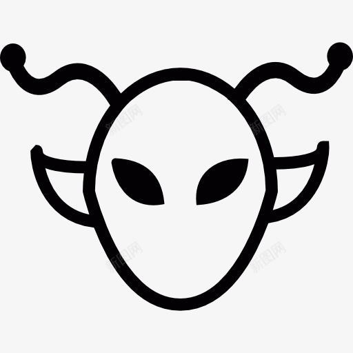外星人用触角图标png_新图网 https://ixintu.com UFO 地外 天线 火星 神秘 科幻小说
