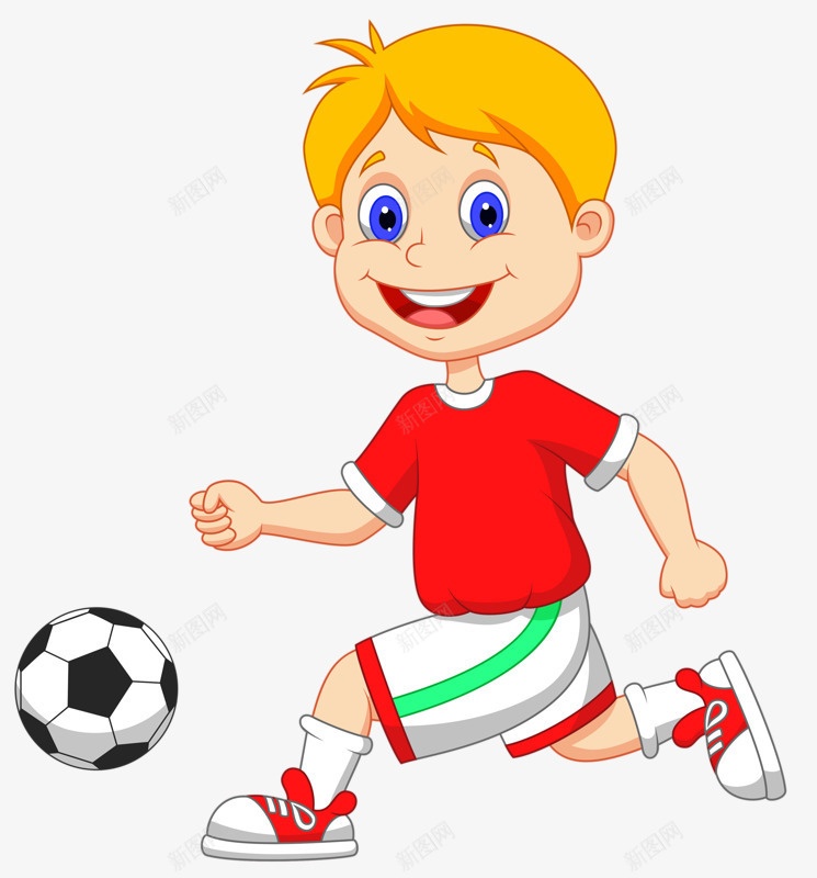 踢足球的小男孩png免抠素材_新图网 https://ixintu.com 比赛 足球 运动会 运动员