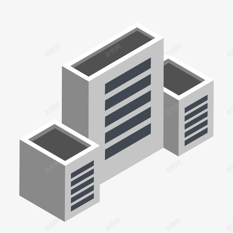 厂房建筑装饰矢量图ai免抠素材_新图网 https://ixintu.com 卡通 建筑 手绘 立体 纹理 纹路 线条 装饰 阴影 矢量图