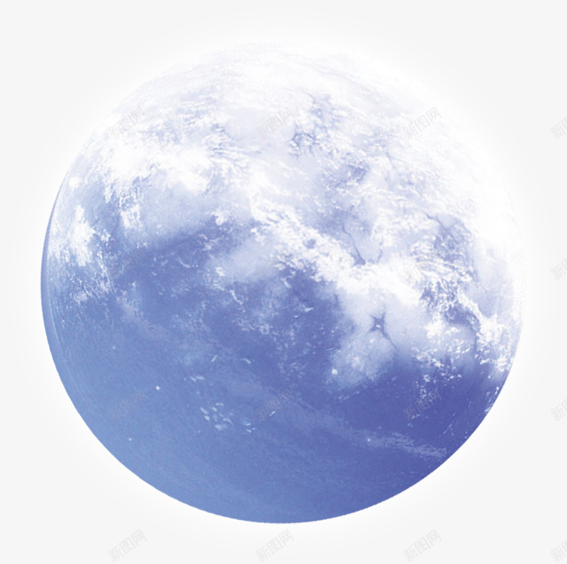 月亮png免抠素材_新图网 https://ixintu.com 月亮 月球 蓝色