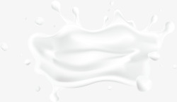 飞溅奶奶流奶圈牛奶飞溅元素矢量图高清图片