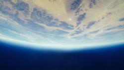 地平线太空中看星球地平线高清图片